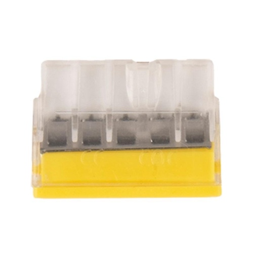 Клеммы монтажные PTC-5P 2273-245 450V 32A 0,14-4.0mm2 , 5 отверстий, прозрачные, с пастой ,/ 50 шт. | код 5051188 | JazzWay