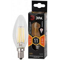 Лампа светодиодная филаментная F-LED B35-11w-827-E14 B35 11Вт свеча E14 тепл. бел. | Код. Б0046985 | ЭРА