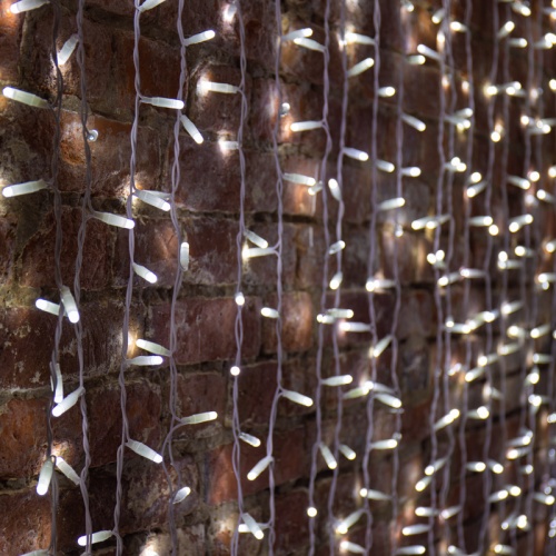 Гирлянда Светодиодный Дождь 2х3м, постоянное свечение, белый провод, 230 В, диоды БЕЛЫЕ | код 235-135 | NEON-NIGHT Гирлянда Светодиодный Дождь 2х3м, постоянное свечение, белый провод, 230 В, диоды БЕЛЫЕ | код 235-135 | NEON-NIGHT