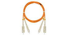 Шнур NIKOMAX волоконно-оптический, соединительный, многомодовый 50/125мкм, стандарта ОМ2, SC/UPC-SC/UPC, двойной, LSZH нг(A)-HFLTx, 2мм, оранжевый, 5м | код NMF-PC2M2C2-SCU-SCU-005 | NIKOMAX