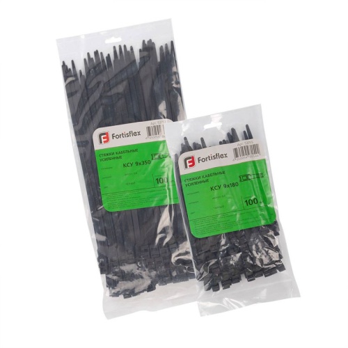 Хомут нейлоновый КСУ 9х760 черн. (уп.100шт) Fortisflex 91705 фото 5