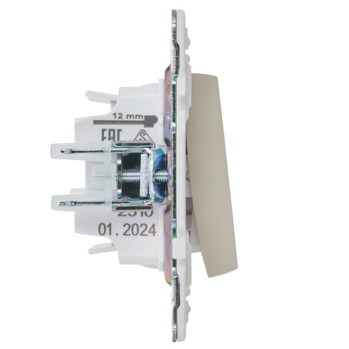 SKANDY Выключ. 1-кл. перекр. 10А SK-V03B беж. IEK | код SK-V13-0-10-K10 | IEK фото 2