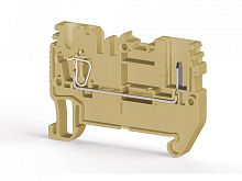 310 120, Двухполюсовая пружинно-зажимная клемма CTP 2,5 (бежевый) | код 0.0.0.3.10120 | KLEMSAN