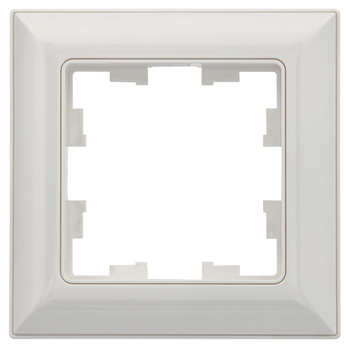 Рамка 1-м BRITE РУ-1-Бр бел./бел. | код BR-M12-12-K01 | IEK фото 2