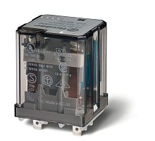 Силовое электромеханическое реле, монтаж в розетку или наконечники Faston 187 (4.8х0.5мм), 2CO 16A, контакты AgCdO, катушка 24В DC, степень защиты RTI, разделитель катушка - контакты (для SELV), опции: нет | код 623290240500 | FINDER