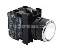 Кнопка с подсветкой-светодиод белая B152DB | код B152DB | EMAS