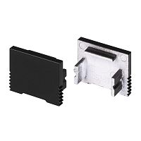 Заглушка SL-SLIM-H13M BLACK глухая (пластик) | код 34001 | Arlight