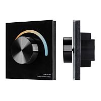 Панель SMART-P20-MIX-G-IN Black (12-24V, 4x3A, Rotary, 2.4G) (IP20 Пластик, 5 лет) | код 33762 | Arlight