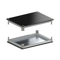 Крыша и основание RAL9005 с направляющими для корпусов CQE N, ШхГ 1600х400 мм, комплект | код R5NKTB164 | DKC