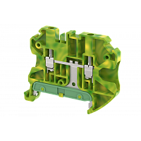 Клемма заземления винтовая 2,5 мм2, на 2 подключения TGQ2.5 | код 1202070000 | Elmex