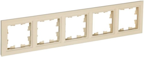 Рамка 5-м BRITE РУ-5-БрКр беж. | код BR-M52-K10 | IEK