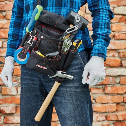 Сумка монтажника поясная с 7 отделениями RE-7 | код 12-5602 | REXANT