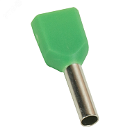Наконечник штыревой втулочный под два провода НШвИ2 OptiKit T-Shv2-PVC- 1,0-8(100шт) | код 278045 | КЭАЗ