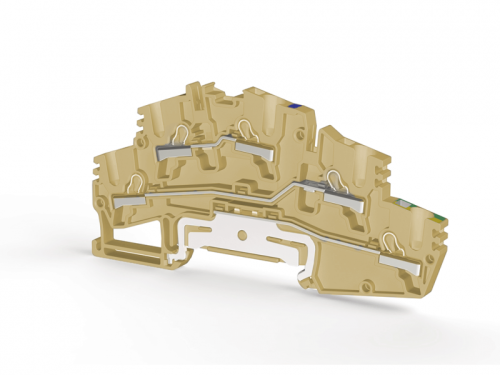 307 691, Клеммник двух ярусныйпружинный быстрозажимной (Push in), 2,5 мм.кв., PYK 2.5_M2F (Синий) | код 0.0.0.3.07691 | KLEMSAN 307 691, Клеммник двух ярусныйпружинный быстрозажимной (Push in), 2,5 мм.кв., PYK 2.5_M2F (Синий) | код 0.0.0.3.07691 | KLEMSAN