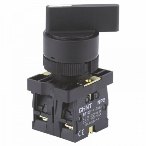 Переключатель NP2-EJ25, 2 положения с фиксацией, 1НЗ +1НО IP40 (R)(CHINT) | код 574112 | CHINT