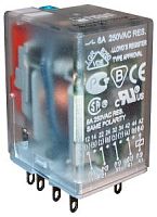 Реле R4N-2014-23-1024-WT 7А, 4СО, 24В пост., мех.инд., тест- кнопка | код 860409 | Relpol