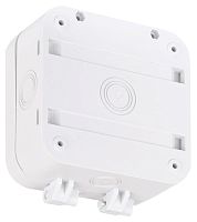 Коробка монтажная распределительная 133х120х60 мм для видеокамер двухкомпонентная HF IP68 белая | код 67080Б | Ruvinil