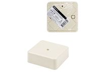 Коробка распаячная КР 75х75х28 ОП, сл. кость, IP40, инд. штрихкод TDM | код SQ1401-1805 | TDM