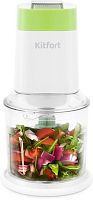 Измельчитель электрический Kitfort КТ-1378 0.6л. 600Вт белый/зеленый | код 1376255 | KITFORT