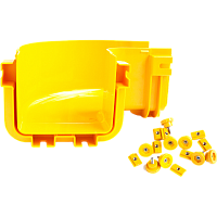 Горизонтальный поворот 90° оптического лотка 240 мм, монтаж без соединителей, желтый | код LAN-OT240-HC90/NC | LANMASTER