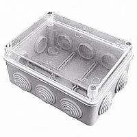 коробка распаячная КМР-050-042пк пылевлагозащищенная, 10 мембранных вводов, уплотнительный шнур, про |  код. plc-kmr-050-042pk |  EKF