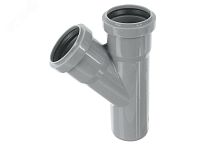 Тройник НПВХ внутренняя канализация 110x110 мм. 87 градусов | код 2391026 | Хемкор