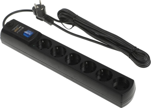 Сетевой фильтр Most HPw 5м (6 розеток) черный (коробка) | код 479626 | MOST Сетевой фильтр Most HPw 5м (6 розеток) черный (коробка) | код 479626 | MOST