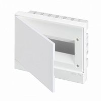 Распределительный шкаф Basic E 12 мод., IP40, встраиваемый, пластик, белая дверь, с клеммами |  код. BEF401212 |  ABB