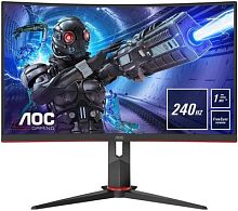 Монитор AOC 31.5 Gaming C32G2ZE/BK черный/красный VA LED 1ms 16:9 HDMI матовая 300cd 178гр/178гр 1920x1080 240Hz DP FHD 6.98кг | код 1433142 | AOC