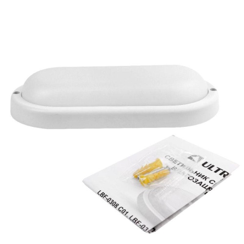 Светильник светодиодный ЖКХ 18Вт 6500К IP65 220В влагозащ. овал LBF-0903 C01 Ultraflash 15350 фото 5