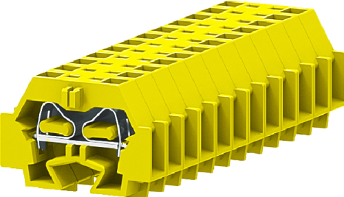 242325 Клемма TB концевая проходная 1-1 с бок. подключ. с защелк. ножками, желт., шт | код 242325 | SUPU 242325 Клемма TB концевая проходная 1-1 с бок. подключ. с защелк. ножками, желт., шт | код 242325 | SUPU