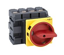 ВЫКЛЮЧАТЕЛЬ-РАЗЪЕДИНИТЕЛЬ 4P 100A IP20 С КРАСНОЙ РУКОЯТКОЙ НА ДВЕРЦУ 4 ВИНТАМИ С ЗАМКОМ | код MSD100410R | Systeme Electric