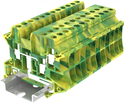 TU4-3-PE Клемма TU 3-контактная заземл., винтовая, сеч.4мм2, желто-зел., шт | код TU4-3-PE | SUPU TU4-3-PE Клемма TU 3-контактная заземл., винтовая, сеч.4мм2, желто-зел., шт | код TU4-3-PE | SUPU