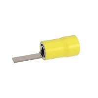 Наконечник со штифтом плоского сечения 5x14, изолированный фланец, для кабеля сечением до 6.0кв.мм | код IFP-6.0-14 | DKC