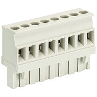 Розеточный разъем, прямой, на кабель, шаг 5,00 мм, 6 полюсов, номинальное сечение: 2,5 мм кв., винтовая фиксация провода, 400V, 12А, без маркировки, цвет: серый, серия 8113 B VR | код 25.325.3653.0 | Wieland