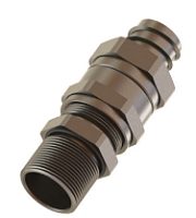 Кабельный ввод Ex для прокладки в металлорукаве M20x1.5 IP68 10-16мм нержавеющая сталь силикон EBMC12MXS, EBMC12MXS | код EBMC12MXS | KLEMSAN