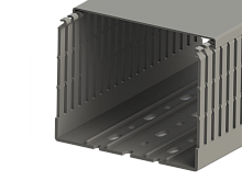 551 024WS, KKC 1208, Перфорированный короб с крышкой, 120х80 (ШхВ).Широкий шаг перфорации | код 0.0.0.5.51024WS | KLEMSAN