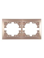 Рамка 2-м Мира горизонт. свет. корич. LEZARD 701-3100-147