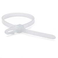 Хомут кабельный 3.6х150 полиамид бел. с осн. (уп.100шт) | код 252155SR-M | DKC
