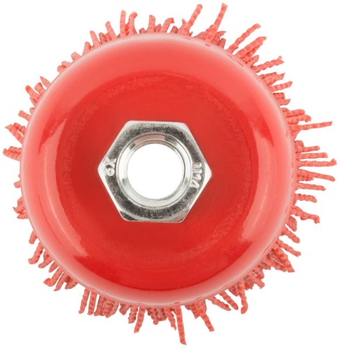 Корщетка-чашка нейлоновая гайка М14 профи 75мм FIT 38797 фото 5 Корщетка-чашка нейлоновая гайка М14 профи 75мм FIT 38797 фото 5