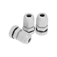 Ввод кабельный PG-7 (3.5-6мм) сер. комплект (уп.3шт) | код 07-8007-A3 | Rexant