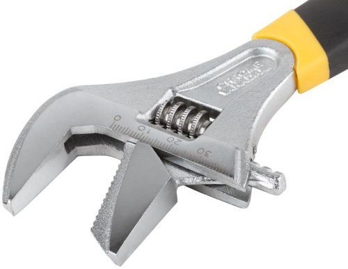 Ключ разводной ''Техно'' CrV, узкие + переставная губки, шкала, увеличен.захват, прорезин.ручка 200 мм ( 40 мм ) | код 70189 | FIT фото 8 Ключ разводной ''Техно'' CrV, узкие + переставная губки, шкала, увеличен.захват, прорезин.ручка 200 мм ( 40 мм ) | код 70189 | FIT фото 8