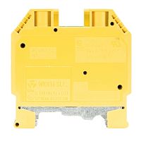 Заземляющая клемма, тип фиксации провода: винтовой, номинальное сечение: 16 мм кв., 800V, ширина: 12 мм, цвет: желто-зеленый, тип монтажа: DIN 35 | код 57.516.9055.0 | Wieland