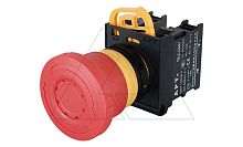 Кнопка аварийной остановки PB3E 40mm, разблок. поворотом, 1NC, 6A 230VAC/24VDC, 22mm, IP65 | код PB3E-ZR40S01/r00 | АРТ