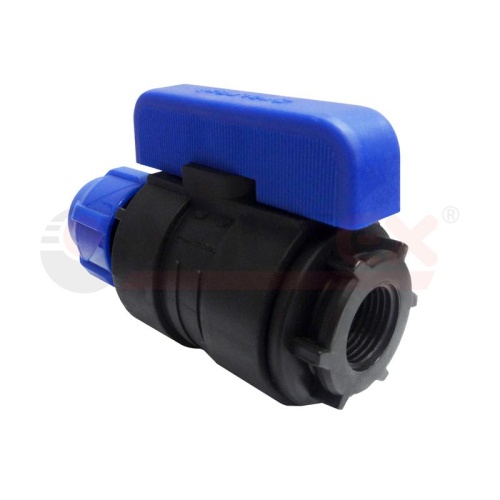 Кран шаровой компрессионный цанга-внутренняя резьба разборный 20х3/4дюйм (50/10) | код 1210012520034 | VALFEX