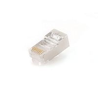 Вилка RJ-45 (8P8C) PLUG5SP универсальная кат.5e экранированная, контакты 30 микрон (100 шт.) | код PLUG5SP | Cablexpert