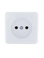 Розетка 1-м ОП Viola 16А IP20 без заземл. бел. LEZARD 751-0200-121