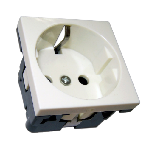 Розетка электрическая Mosaic 45x45, нем. ст., 2K+3, 16A, со шторками, белая | код NM-EL45x45-WH | NEWMAX Розетка электрическая Mosaic 45x45, нем. ст., 2K+3, 16A, со шторками, белая | код NM-EL45x45-WH | NEWMAX