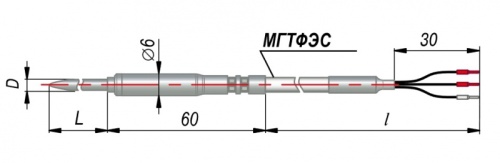 Термопреобразователь сопротивления ДТС294-РТ100.В3.60/0.5 | код 128882 | ОВЕН