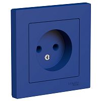 ATLASDESIGN РОЗЕТКА без заземления, 16А, в сборе, АКВАМАРИН | код ATN001140 | Systeme Electric